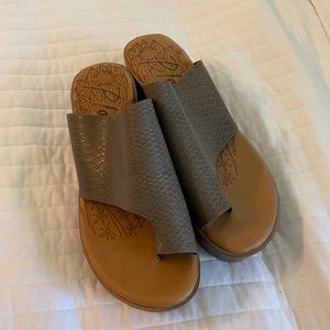 Blowfish | Gray Snakeskin Sandal